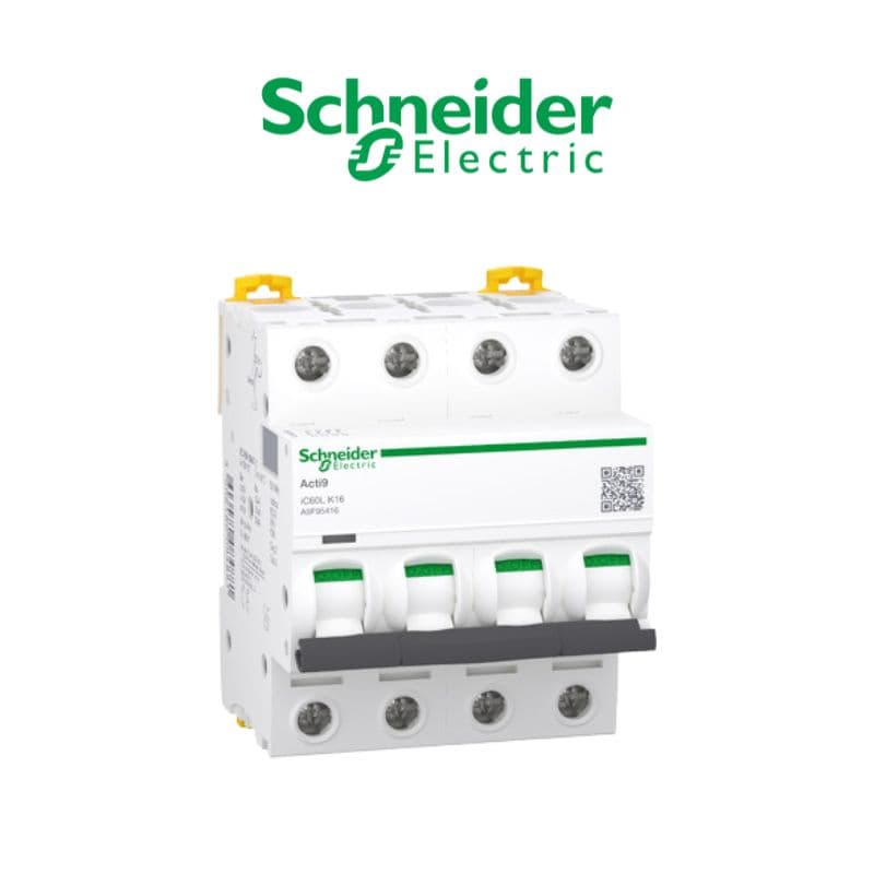 Disjoncteur  IC60L - 16A - 4P - courbe K