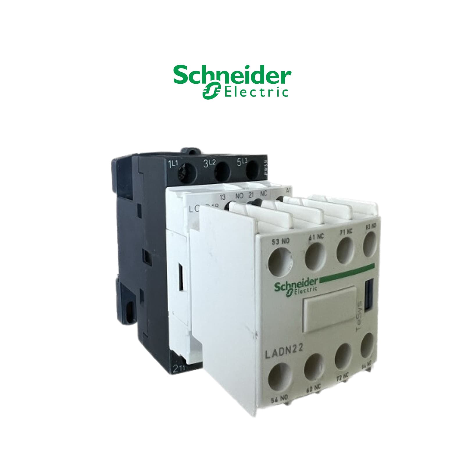 Contacteur LC1D - 18A - 440V/24VAC - 3P - 3NO/3NC vue 1