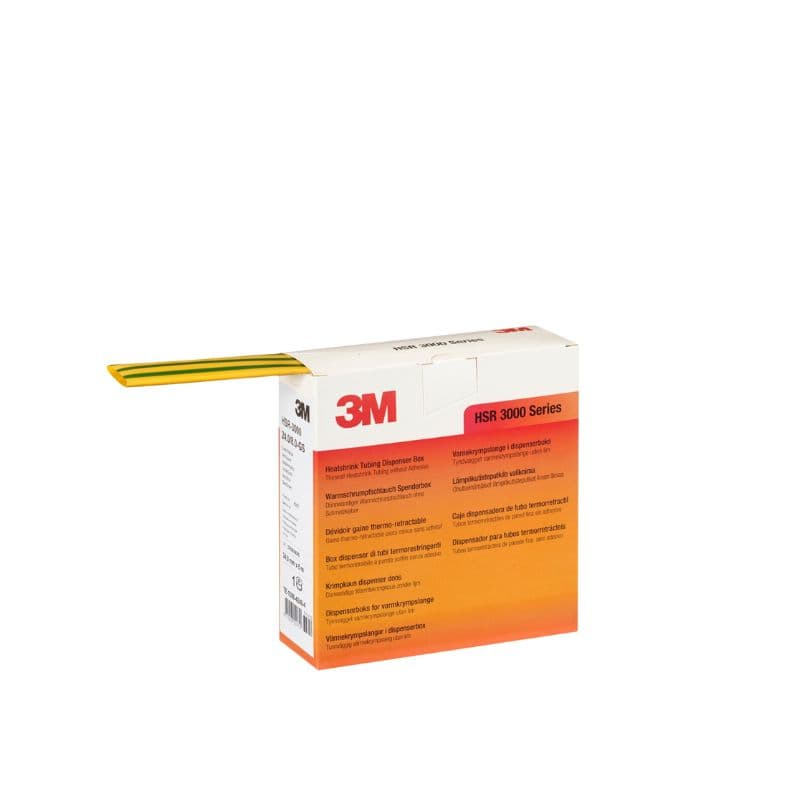 Gaine thermo-rétractable - 5m - ø24/8mm - vert/jaune