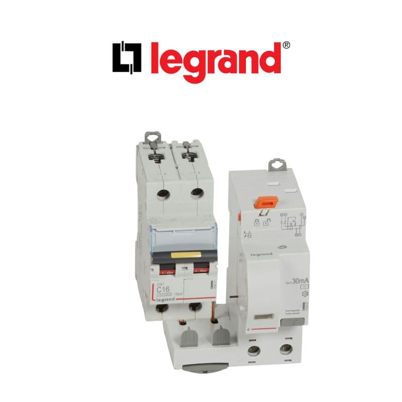 Disjoncteur DX³10000 - 16A - 2P - Vigi 30mA - courbe C