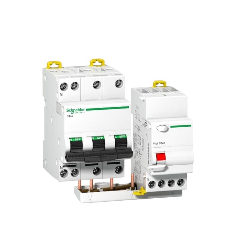Disjoncteur différentiel DT40N - 25A - 3P+N - Vigi 300mA - courbe C vue 1