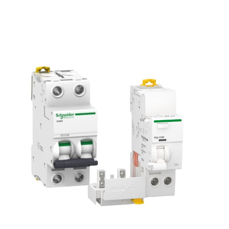 Disjoncteur iC60N - 10A - 2P - Vigi 30mA - courbe C