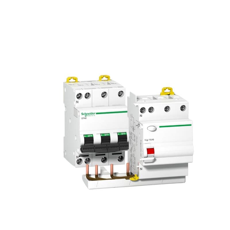 Disjoncteur DT40N - 32A - 3P+N – Vigi 30mA - courbe C vue 1