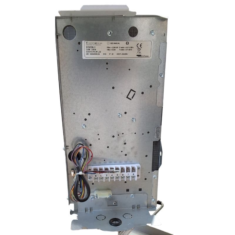 Ventilo convecteur SysCoil 2 T4 Allège – 4 tubes – 460m³/h – 2,5kW froid – 3,3kW chaud – Sortie Gauche - Blanc vue 5