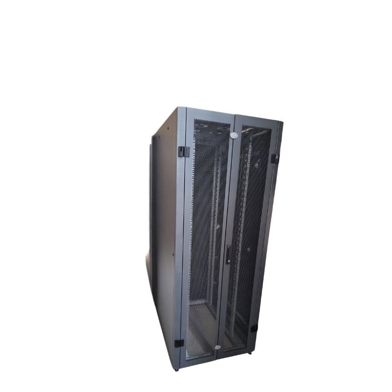 Baie de serveur informatique 42U - L1000 x P800 x H2000 - 2 portes AV/AR vue 1