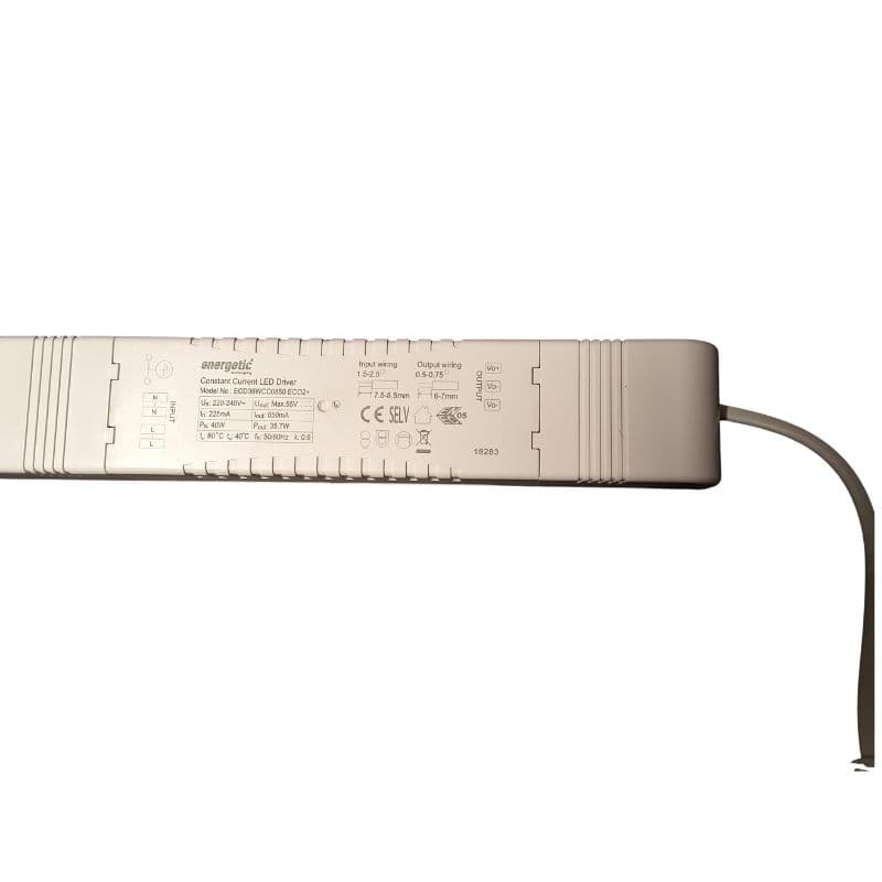 Dalle LED 600x600 - 33W - 3600lm  - 4000K - IP40 vue 3