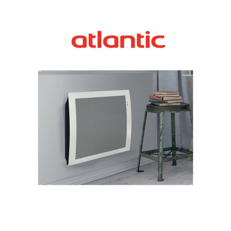 Radiateur électrique Abelia horizontal rayonnant digital blanc à détection - 500W
