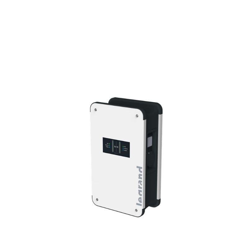 Borne IRVE Green'up murale triphasée - 22kW - 2 prises - RFID - Cpt MID vue 1