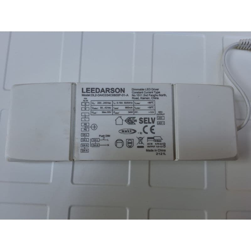 Dalle LED 600x600 - 32W - 3600lm - 4000K - IP20 - Dali 2 vue 3