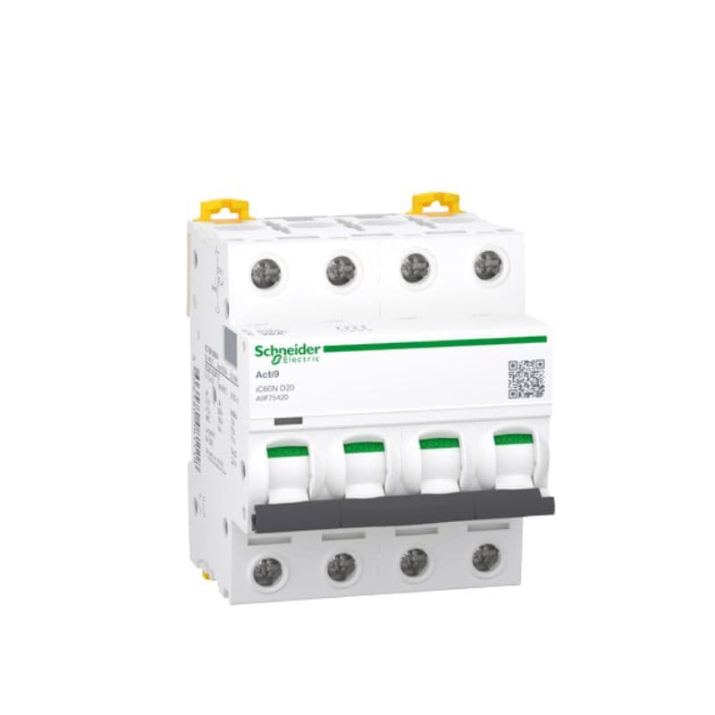 Disjoncteur iC60N - 20A - 4P - Courbe D - Vigi 300mA vue 2