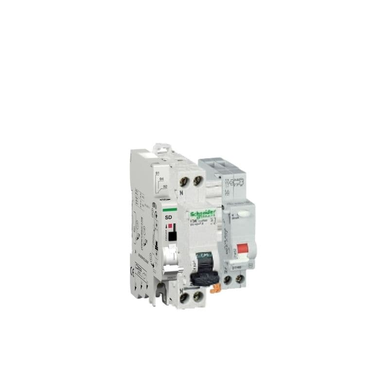 Disjoncteur DT40 - 16A - 1P+N - courbe C - Vigi 300mA - Contact Auxiliaire vue 1