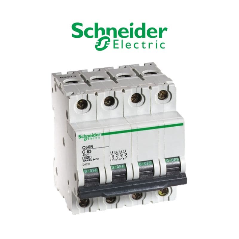 Disjoncteur  C60N - 25A - 4P - Courbe C