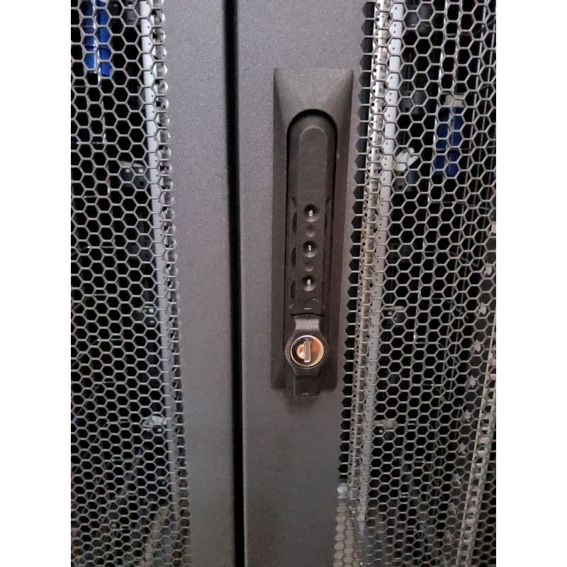 Baie de serveur informatique 42U - L800 x P800 x H2000 - 2 portes AV/AR vue 5