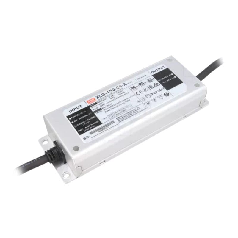 Driver LED MW – 150W – 100 à 305VAC/24VDC - On/Off vue 1