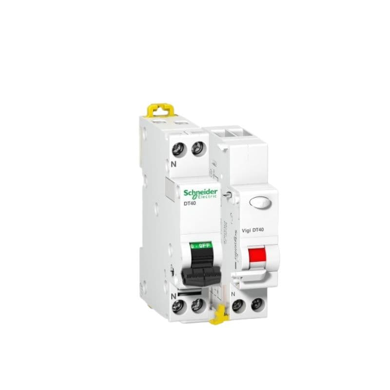 Disjoncteur  DT40 - 25A - 1P+N - Courbe C + Vigi 300 mA vue 1