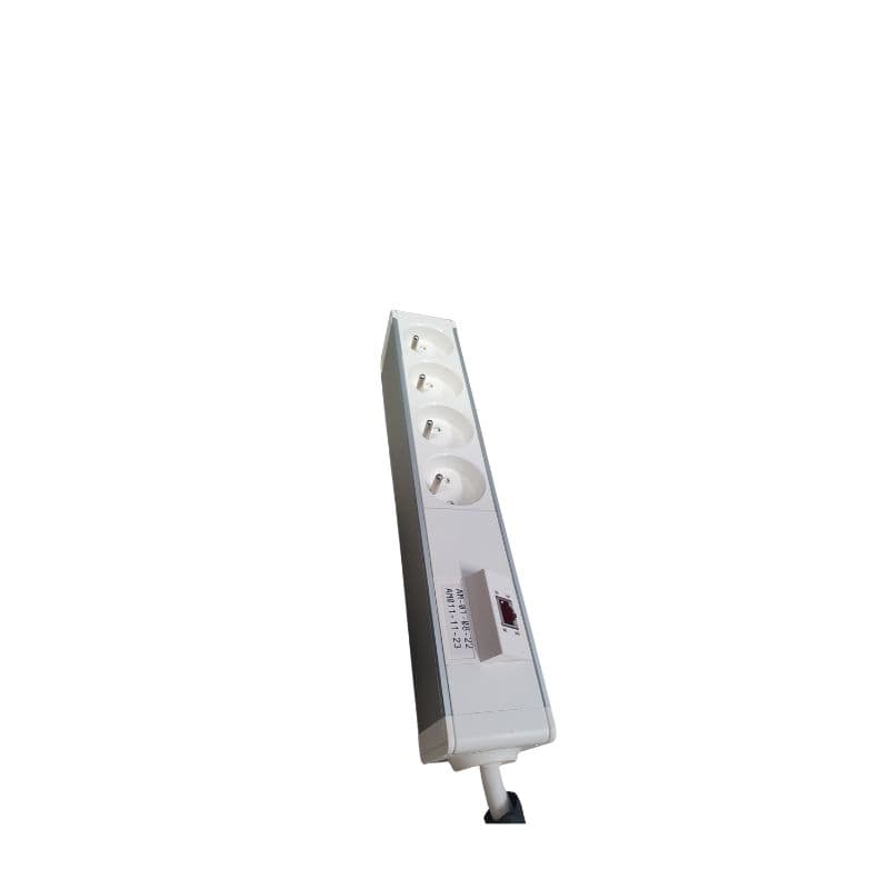 Nourrice 4 prises 16A + RJ45 avec 5m de câble et prises vue 1