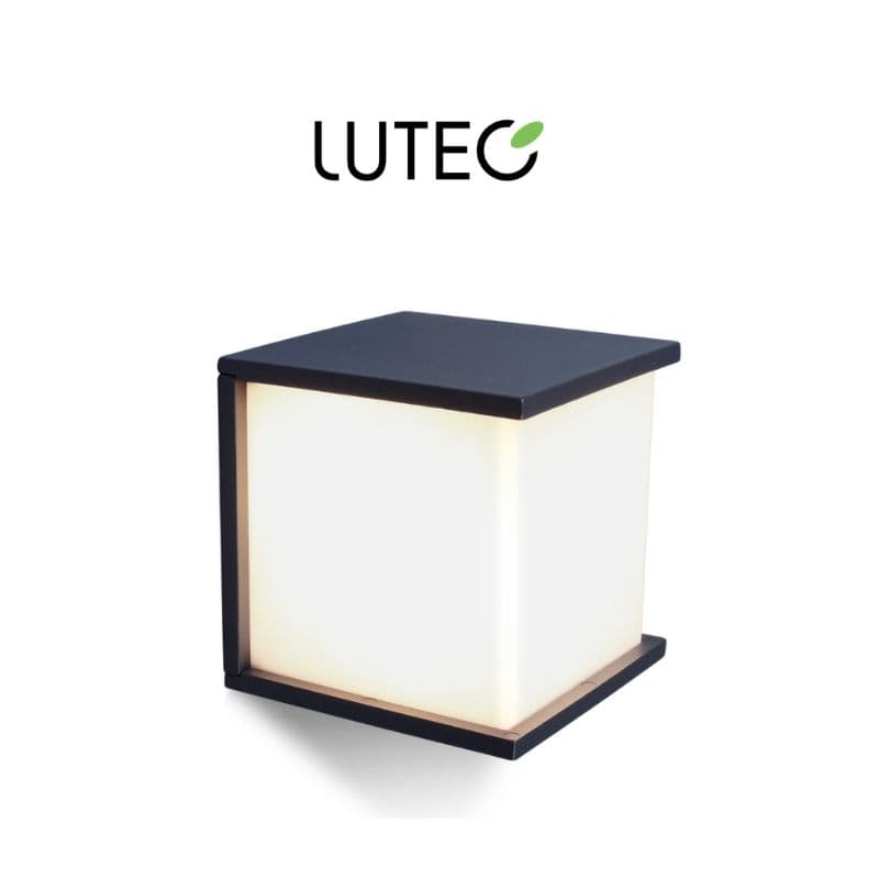 Applique étanche Box Cube anthracite - 60W - E27