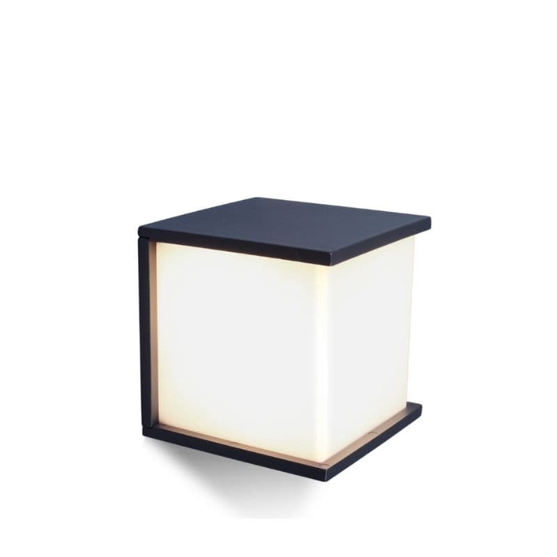 Applique étanche Box Cube anthracite - 60W - E27 vue 1