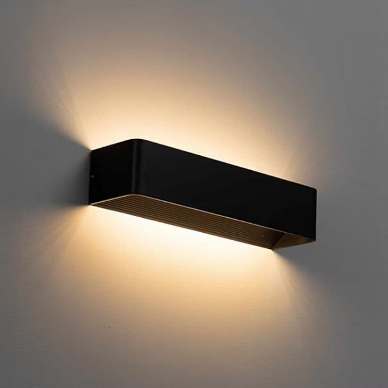 Applique murale noire - 12W - 930lm - 3000K - Dimmable vue 2
