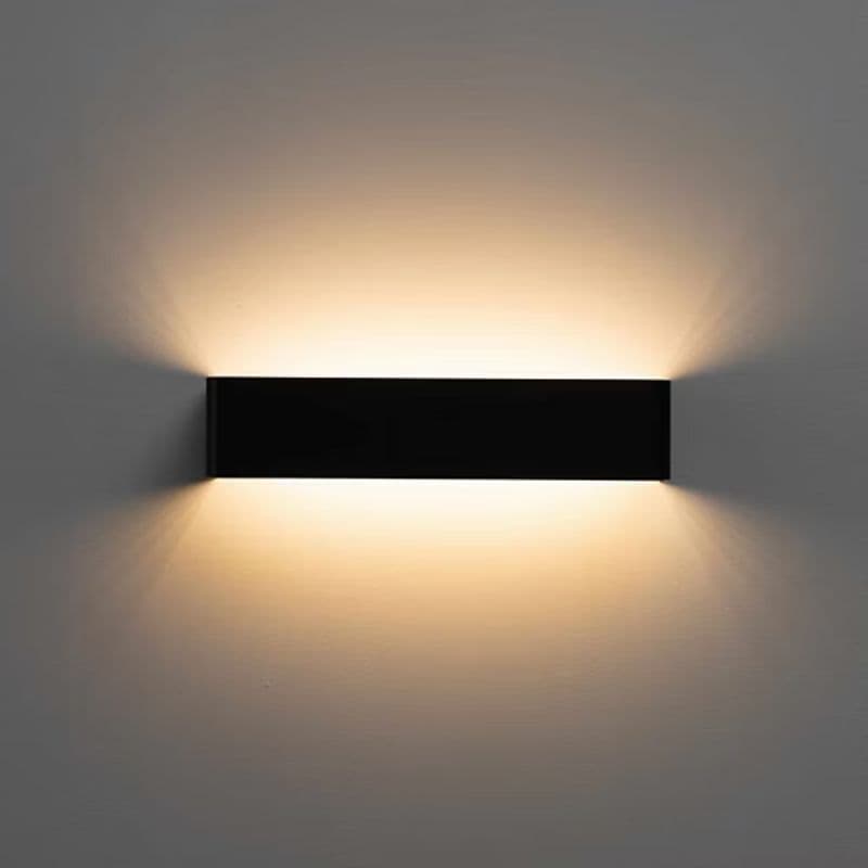 Applique murale noire - 12W - 930lm - 3000K - Dimmable vue 4