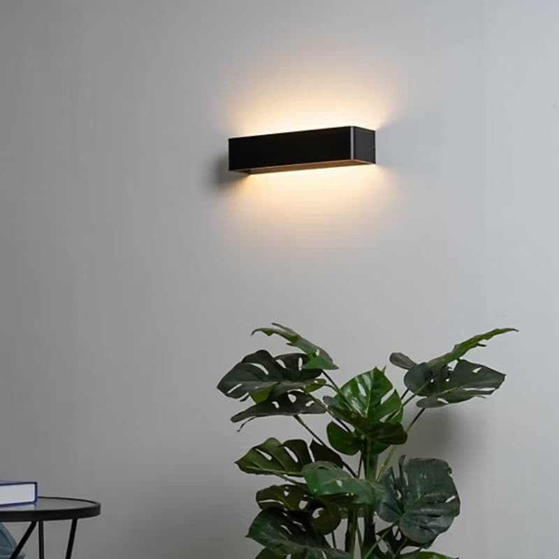 Applique murale noire - 12W - 930lm - 3000K - Dimmable vue 5