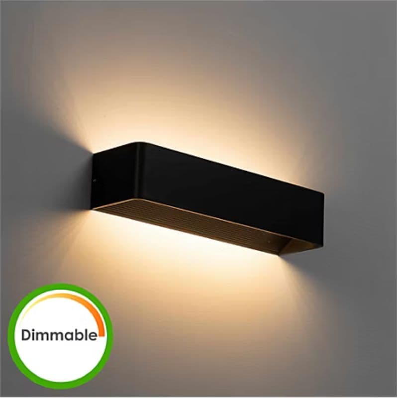 Applique murale noire - 12W - 930lm - 3000K - Dimmable vue 6