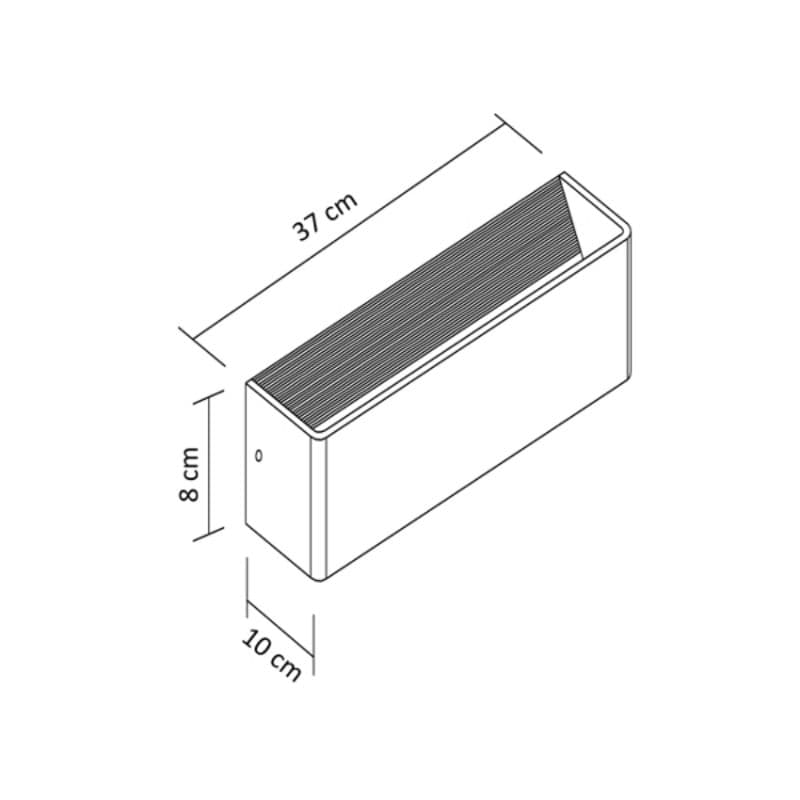 Applique murale noire - 12W - 930lm - 3000K - Dimmable vue 7