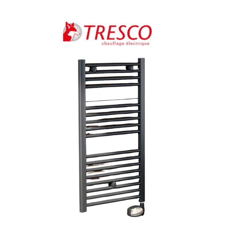 Sèche serviette électrique titane - 500W - H910xL500