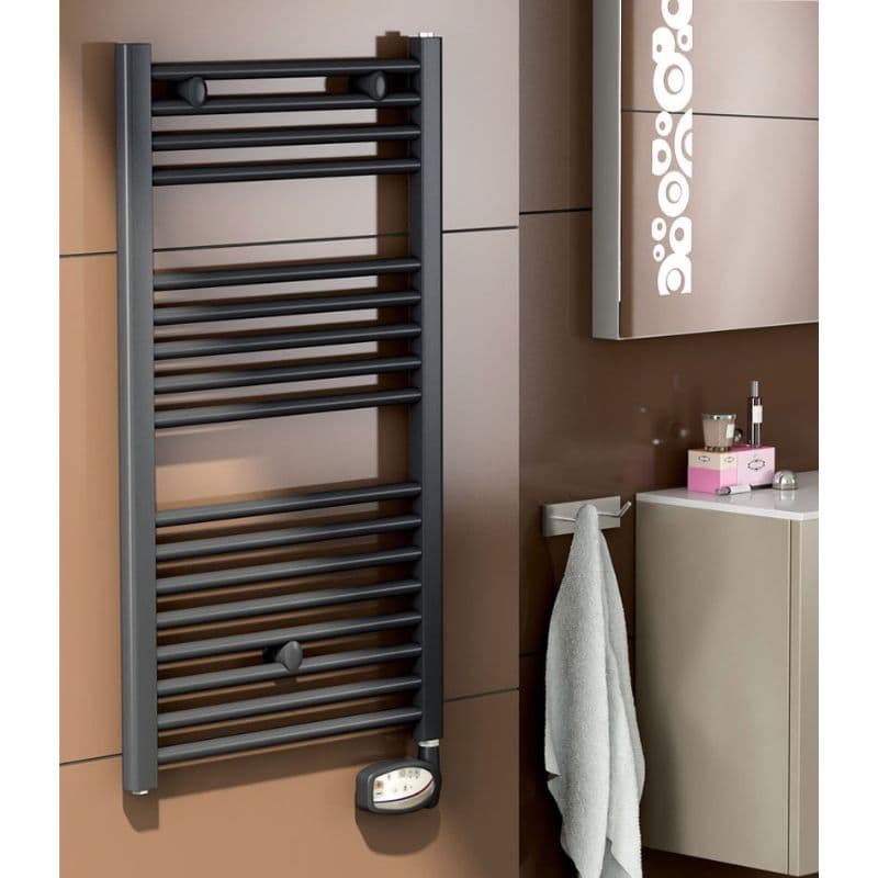 Sèche serviette électrique titane - 500W - H910xL500 vue 2
