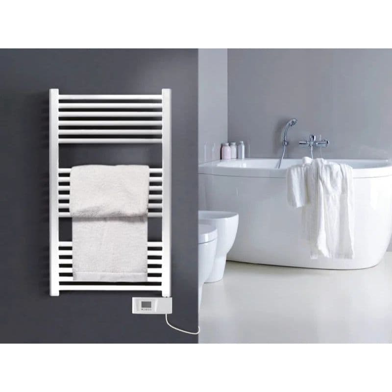 Sèche serviette électrique chromé - 300W - H992xL500 vue 5