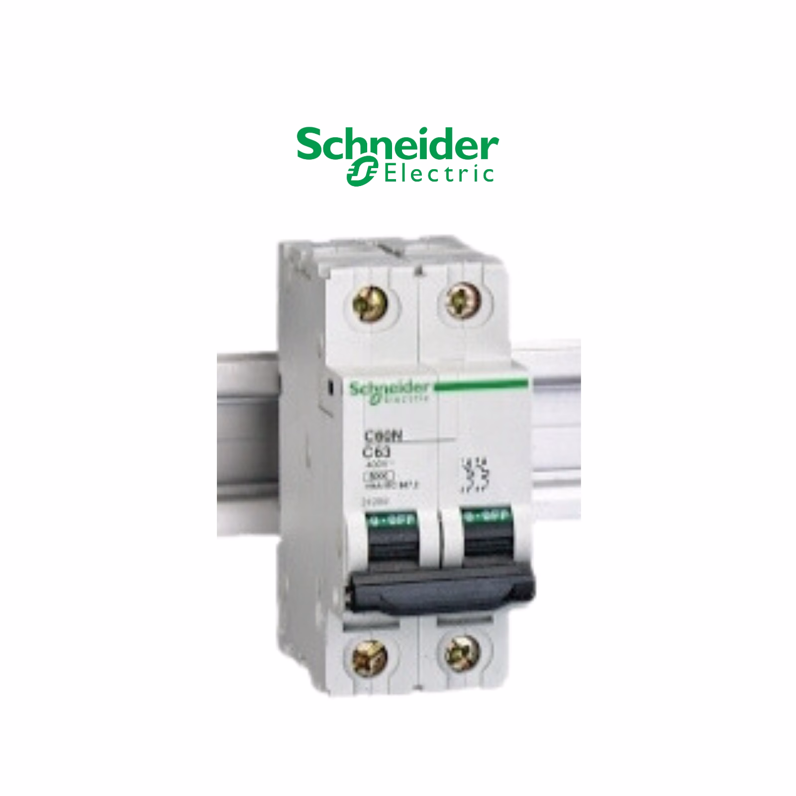 Disjoncteur C60N - C6A - 2P - courbe C