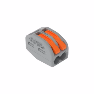 BORNE WAGO 2 FILS – 4mm² – GRIS