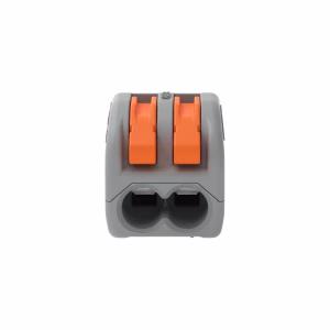 BORNE WAGO 2 FILS – 4mm² – GRIS