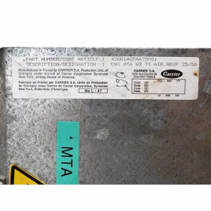 Module de traitement d’air Carrier – 2,8kW – 4 tubes – 350m³/h