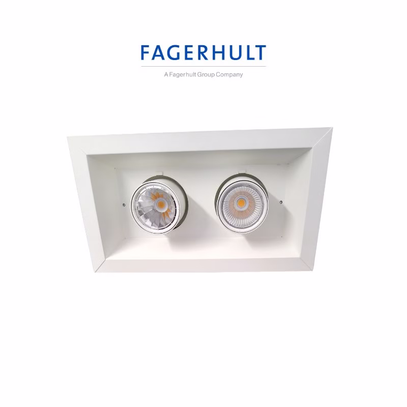 Spot double orientable - 226x400 - 38W - 5500lm - 3000K - IP20
