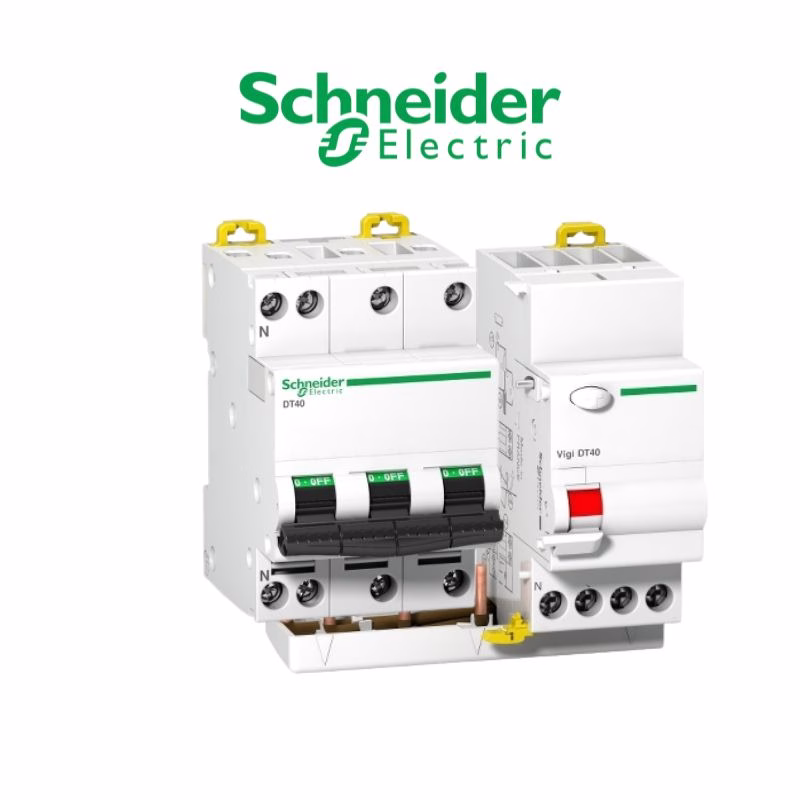 Disjoncteur - DT40N - D10A - 3P+N - courbe D - Vigi30 mA