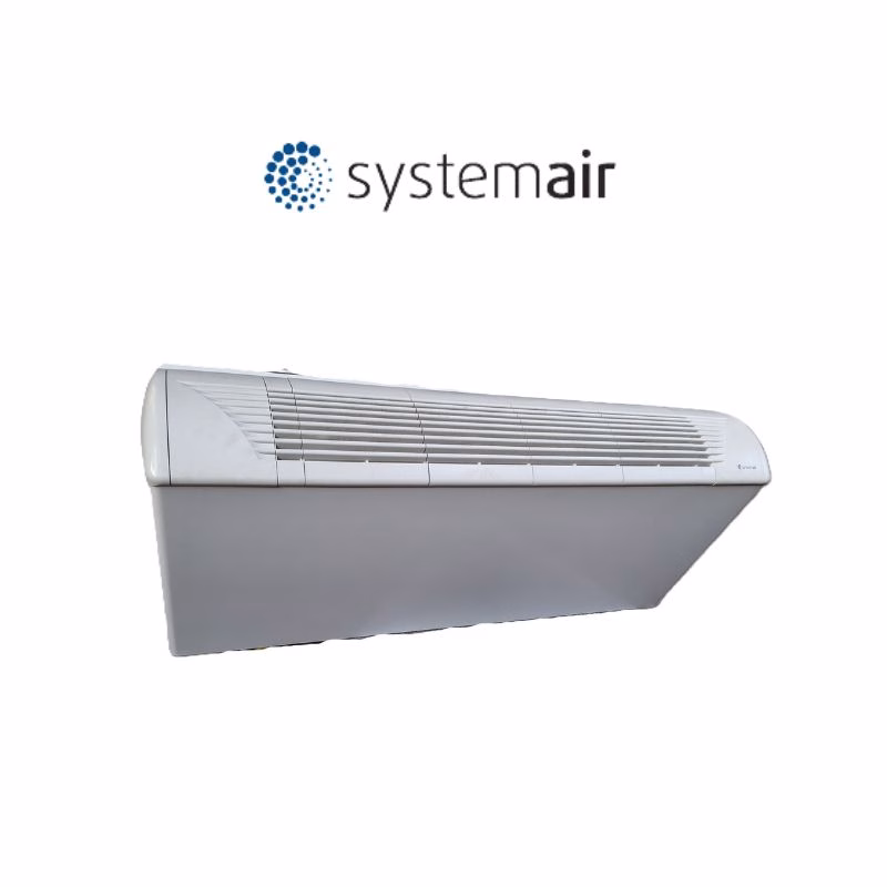 Ventilo convecteur SysCoil 2 T4 – 4 tubes – 460m³/h – 2,5kW froid – 3,3kW chaud – Sortie Gauche - Blanc