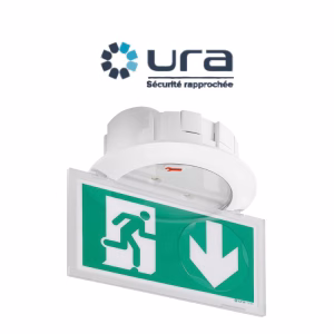 BAES d’évacuation drapeau Sati – 45lm/1h – 0,5w – IP40 – IK04