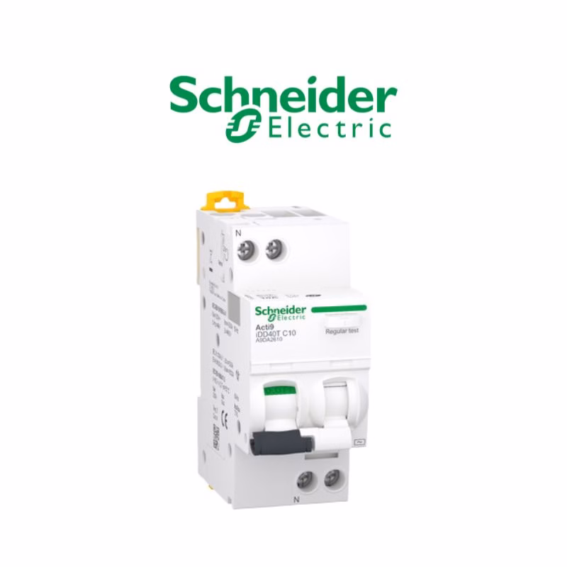 Disjoncteur iDD40T - 10A - 1P+N - Courbe C + Vigi 30 mA - Type AC