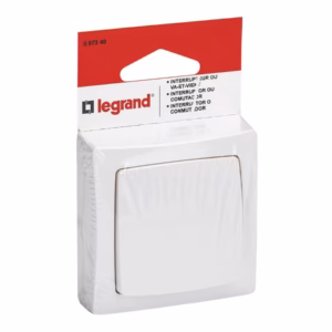 Interrupteur ou va-et-vient en saillie complet – Blanc