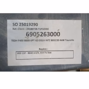 Tourelle d’extraction horizontale – 9000m3 – Option Pilotair