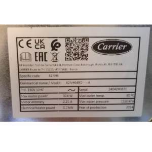Ventilo convecteur IdroFan 42NH – 4 tubes – 1300m³/h – 6,2kW froid – 8,5kW chaud – Sortie droite