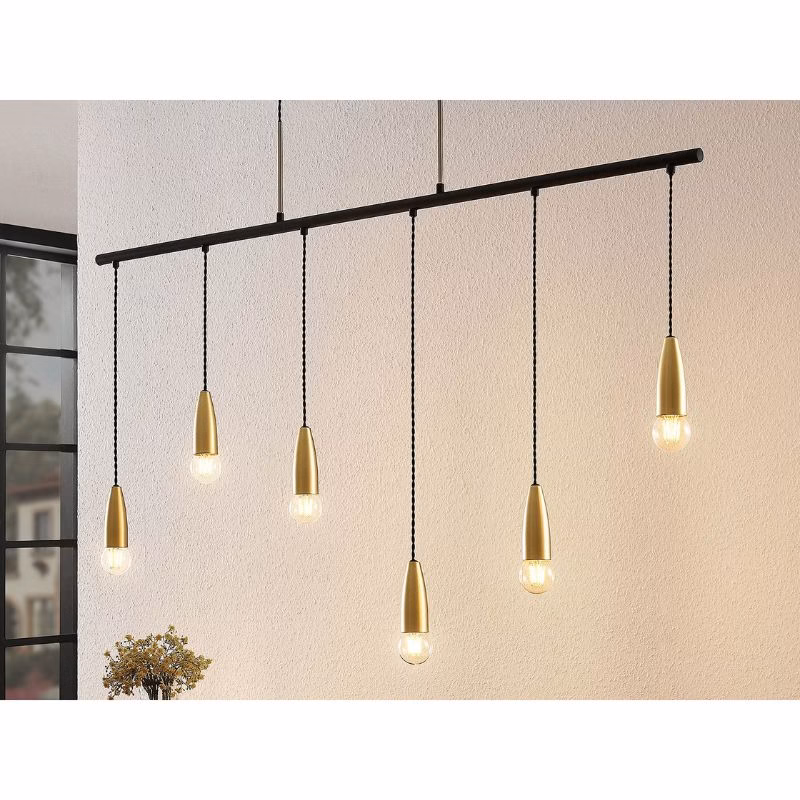 Suspension lumineuse 6 x 60W - Douilles E27 – Image 5